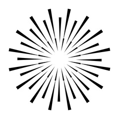 Obraz premium A celebrative pyrotechnic, flat illustration