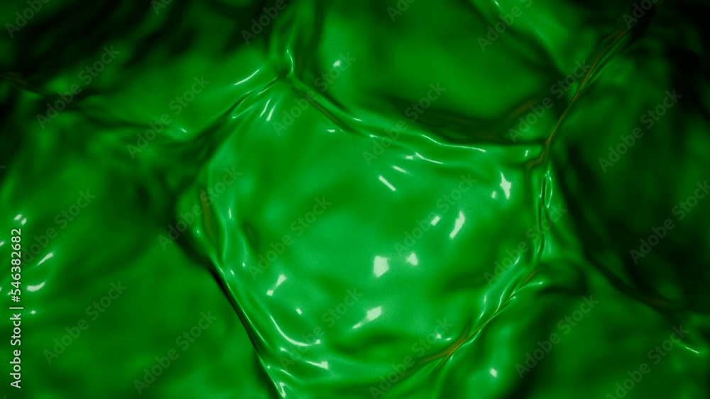 Poster 3d colored liquid with ripples on surface. design. bright liquid with wavy textures on surface. brig