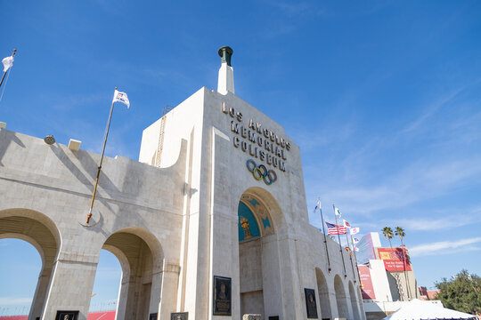 Los Angeles Memorial Coliseum, Home To USC Football, Olympics And Other Events.