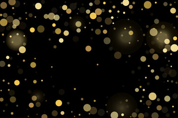 Gold glitter confetti, great design for any purpose. Party decor.