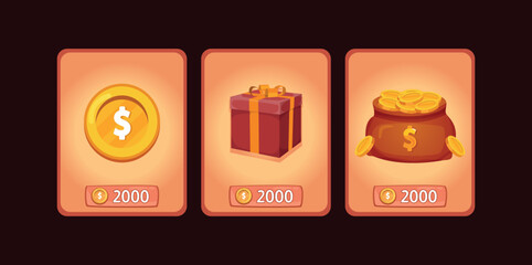 mobile game store , user interface ui - ux