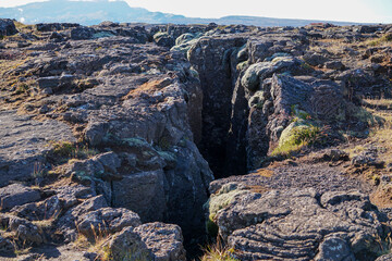 Rocky crater formation