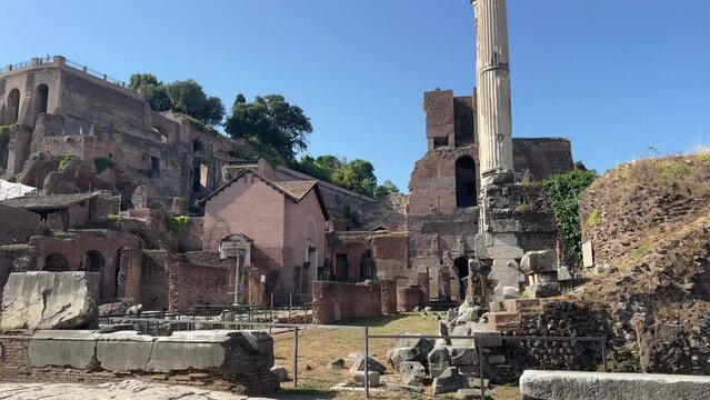 Ruins of ancient Roman Forum