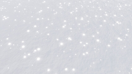 Abstract texture background sparkling snow 3d render