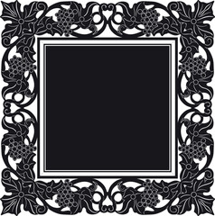 vintage frame baroque style vector design