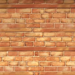 Old yellow brick wall texture background.