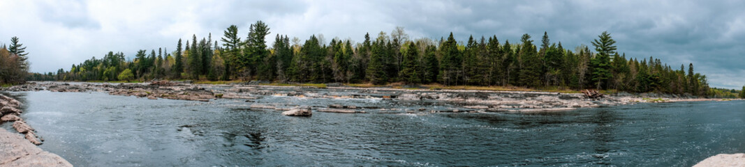 panoramic view of the thompson river in minnesota