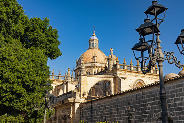 Fototapeta na wymiar cathedral in Jerez de la Fronterra in Andalusia