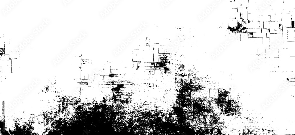Poster monochrome texture composed of irregular graphic elements. distressed uneven grunge background. abst