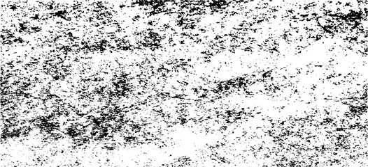 Monochrome  composed of irregular graphic elements. Distressed uneven grunge background. Abstract vector illustration. Overlay for interesting effect and depth. Isolated on white background.