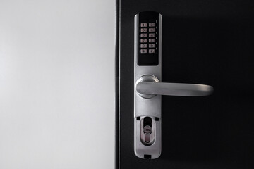 Door access control with keypad on smart security system