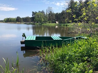 boat on the lake
