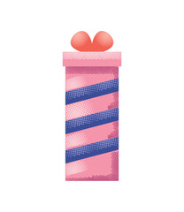 striped gift box