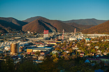 Russia, Krasnodar Krai, Tuapse, Rosneft oil refinery.