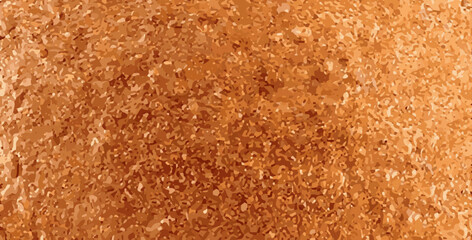 Vector realistic brown bread texture. Bakery crust pattern. Dry toast background. Natural food backdrop. White bread horizontal banner. 3d snack shape isolated. Ground grainy backdrop. Desert rock