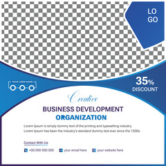 Business development Social media post template