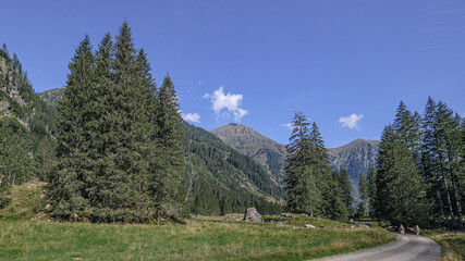 Fototapeta na wymiar Tranquil view of Solktaler Nature Park valley, Kleinsolker Obertal, Niedere Tauren, Schladming, Styria, Austria