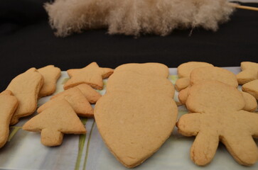 beautiful handmade cookies for Christmas celebration