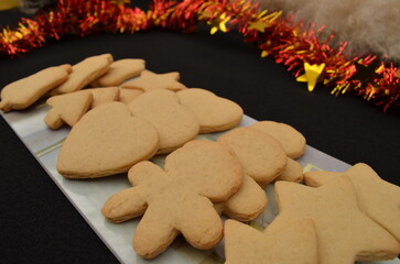 beautiful handmade cookies for Christmas celebration