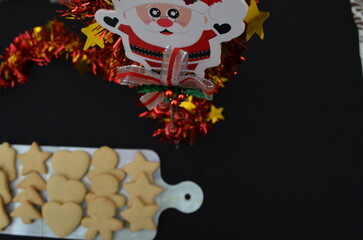 beautiful handmade cookies for Christmas celebration