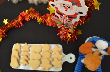 beautiful handmade cookies for Christmas celebration