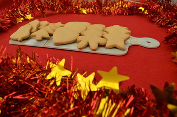 beautiful handmade cookies for Christmas celebration