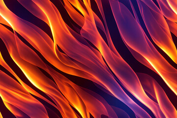 Vertical shot of Live artistic flame seamless textile pattern 3d illustrated