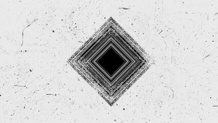 Abstract disintegrating diamond background