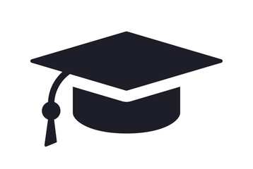 Square academic cap or graduate cap icon