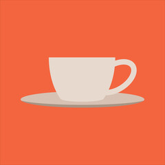 Coffee Cup Icon. Cartoon of Sickle Vector