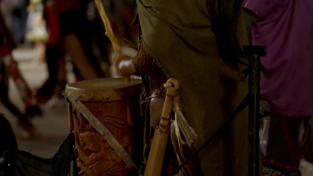 Person playing the drums
