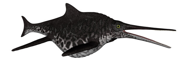 Shonisaurus dinosaur fish - 3D render - 546414002