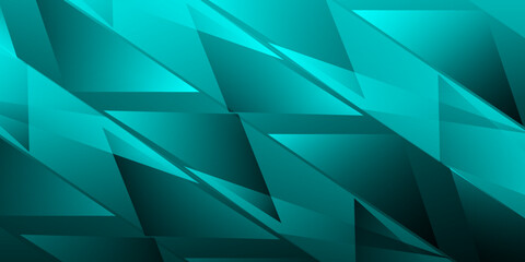 Modern Green Turquoise geometrical abstract background for Presentation Design Template. Suit for corporate, business, wedding, and beauty contest.