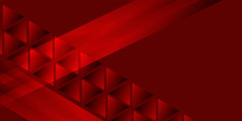 Modern and elegant background with red geometrical 3D abstract background illustration.
