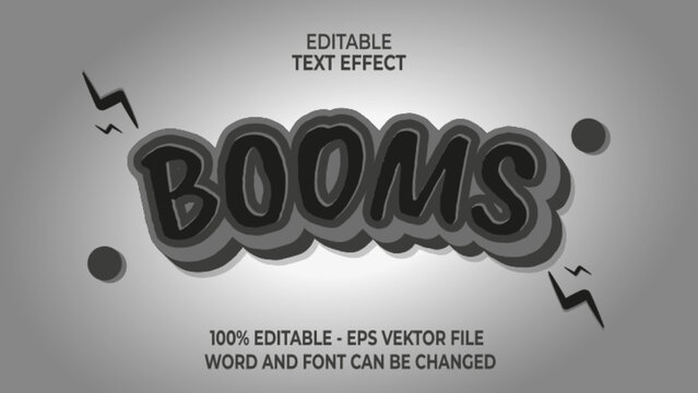 BOOMS TEXT EFFECT