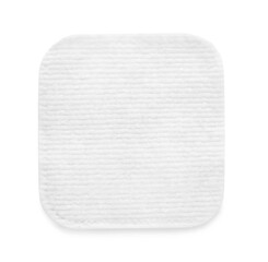 Soft clean cotton pad on white background, top view © New Africa