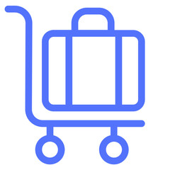 Holiday Hotel Luggage Suitcase Travel Troll Icon