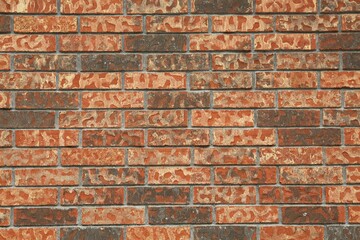 Fototapeta premium Texture of red brick wall as background