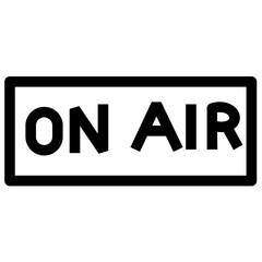air on airplane broadcast creative grid live microphone mode power radio shape studio t icon