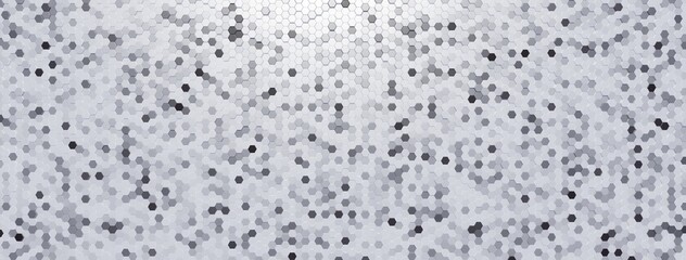 procedural abstract Hexagon material as checker color black and gray background.