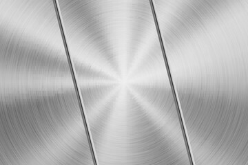 Technology Background with Circilar Metal Chrome Texture - 546429015
