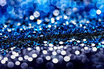 Fototapeta premium blue bokeh background