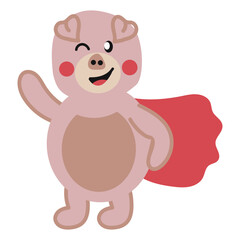 Pig Hand Drawn Childish element