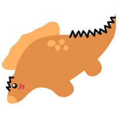 Dinosaur Hand Drawn Childish Element