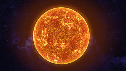 Betelgeuse supergiant star of the constellation Orion. It is one of the largest starts visible to the naked eye. Science 3d rendering illustration. This image may also represent Stephenson 2 18.