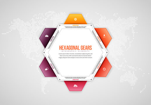 Hexagonal Gears Infographic