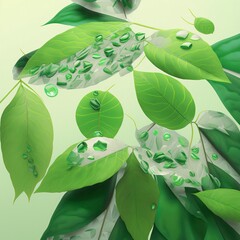 Bioplastic and biodegradable plastic, green plastics made with renewable raw materials biomass, Starch, Cellulose or Protein based bioplastics, concept illustration