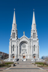 The Basilica dedicated to St Anne at Sainte-Anne-de-Beaupre, Quebec, Canada.