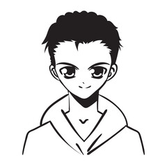 anime boy portrait