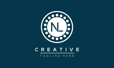 Initial NL Letter Logo With Modern Typography Vector Template. Creative Letter NL Logo .